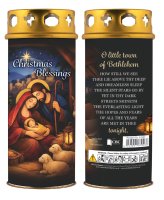 Candle/Christmas Blessings/Windproof Cap   (87903)