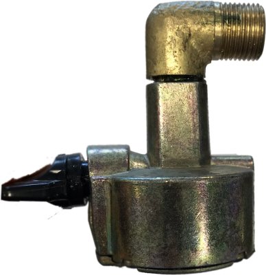 Adapter Quick-on Ø27 +bocht 90° 3/8L