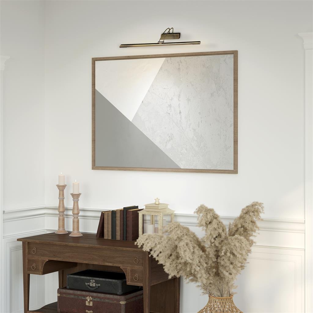 Searchlight Majorca Picture Light Antique Brass