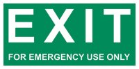 Exit for Emergency Use Only (Text Only)
