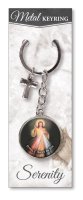 Metal Key Ring/Divine Mercy   (74921)