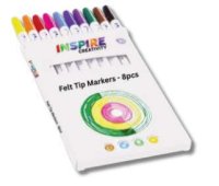 Inspire Felt Tip Markers - 8pk