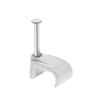 Unicrimp 7x14mm White Flat Clips (100) QFWC6