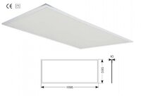ENDURANCE LED TPA UGR<19 RECESSED PANEL - 1200 X 600 60W