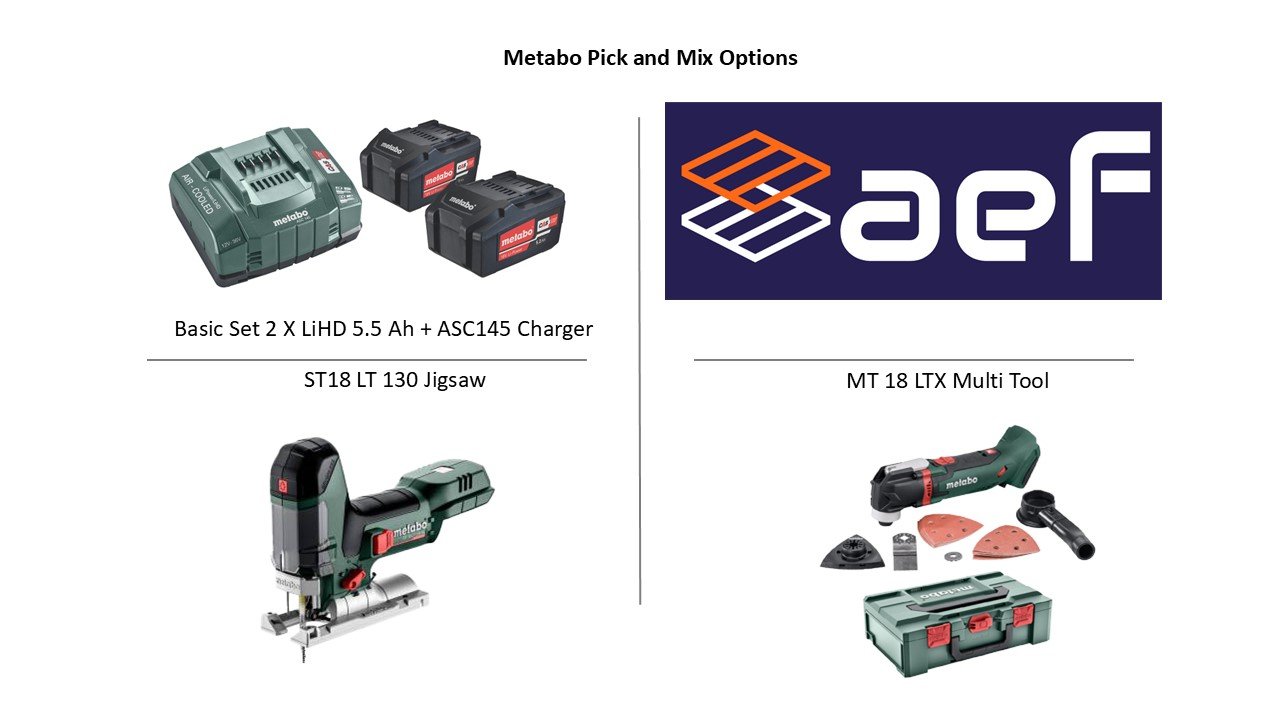 Metabo Pick and Mix, ST18LT130BL+ MT18LTX