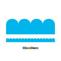 Scalloped Trimmer - "Vibrance" Blue (12m)