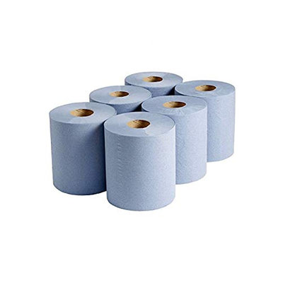 Centre Feed Blue Roll (6 Pack)