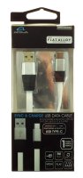 ACQUA 1 METER SYNC & CHARGE USB DATA CABLE TYPE-C WHITE