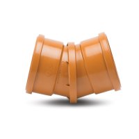 Polypipe Underground Drainage 110mm 0 - 30 Degree Adjustable Bend Double Socket