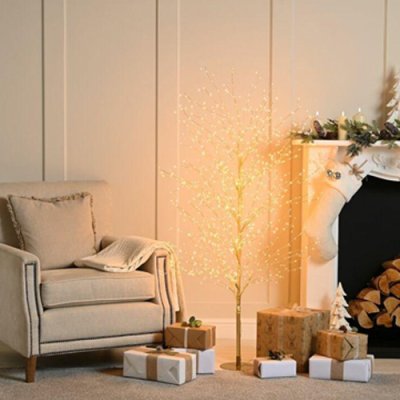 Festive Dewdrop Warm White Micro LED Tree -180cm