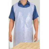 Disposable white aprons on a roll can be used to isolate dust and liquid.
