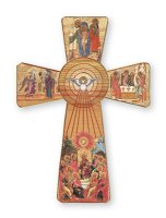 Holy Spirit Wood Cross  5 1/2 inch - Laser Cut   (10186)