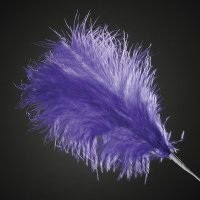 3 Feathers Spray Purple (H)28cm - Pack of 36