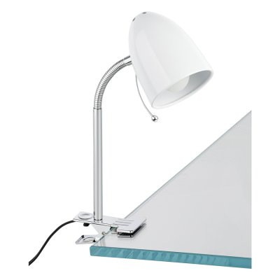 Eglo Lara Clamp Lamp White