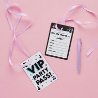VIP Pass Party Invitations - Pack of 10