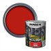 Ronseal Direct to Metal Paint Chilli Red Gloss Tin & Swatch
