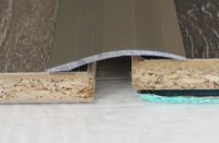 Trojan Brushed Silver Step Coverstrip 40mm 2.7 Metre A14 Self Adhesive