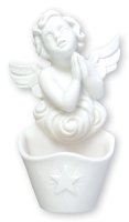 White Resin Font/5 inch-Guardian Angel   (3085)