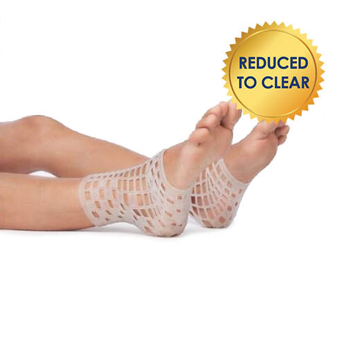 The Protective Second Skin Heel Sleeve is silicone and latex-free polymer gel.