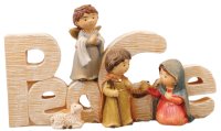 Resin Nativity/H.Family/Peace 3 inch x 5 1/4 inch   (89117)