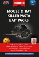 RENTOKIL MOUSE & RAT KILLER PASTA BAIT PACKS 5 SACHET