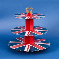 Union Jack 3 Tier Cake Stand