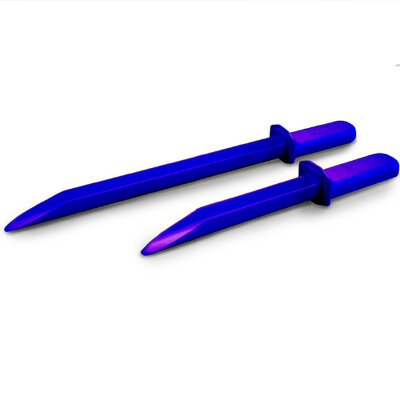 Spatule &agrave; poudre, Bleue, 250 mm, Bo&icirc;te de 100