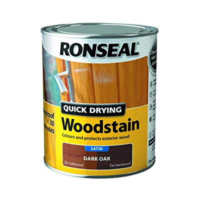Ronseal Quick Dry Satin - Dark Oak 750ml