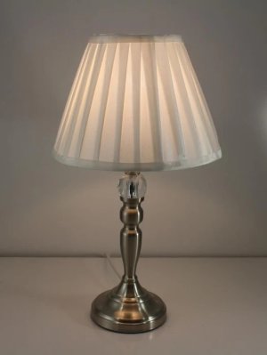 Toongabbie Victoria Touch Lamp Satin Nickel