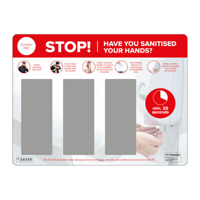 Station d&eacute;sinfectante pour les mains murale - distributeur triple