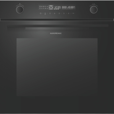 Nordmende Built In 72L Multifunction Oven Pyro Clean Digital Programmer - Black | SOP527BL