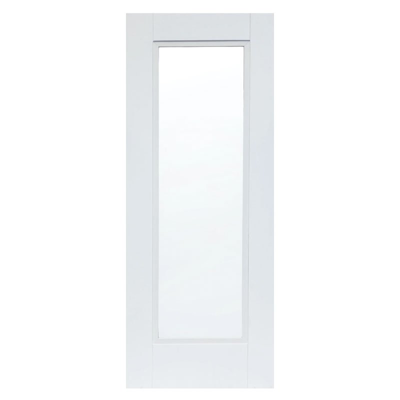 Amsterdam White Primed Clear Glass