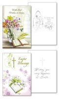 Easter Card/Gold Foil/Embossed/2 Designs   (85635)