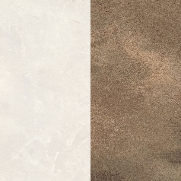Cremona Marble ST75/Sand Beige Titanite ST78 Splashback 4100 x 640 x 8mm