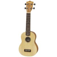 Aria Maikai MKU1 Soprano Ukulele with Bag, Natural