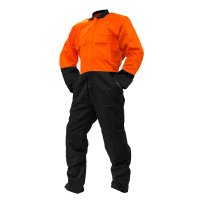 Cotton Overalls, DO, LS, Orange/Black