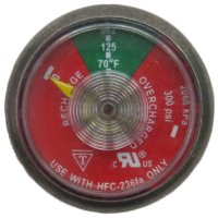 Ansul Gauge for FE-36 Clean Agent Extinguisher,  125 psi.