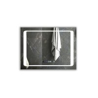 LED Mirror with Bluetooth Speaker, Rectangular, Size: 60x80cm