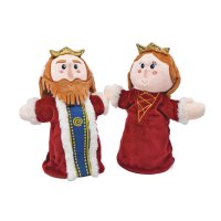 Double-Face Hand Puppet -King/Queen 25cm