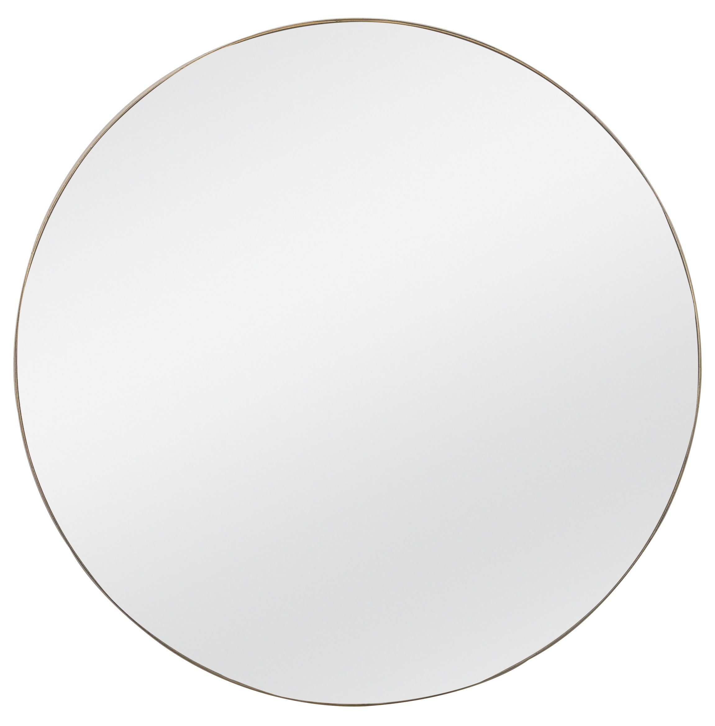 Canis Round Flat Mirror Country Gold 100cm
