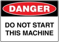 Machinery Sign