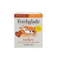 Forthglade Complete Adult Dog Tray Turkey Brown Rice & Veg 395g x 18