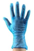 RS PRO Disposable Powder Free Vinyl Gloves - Blue