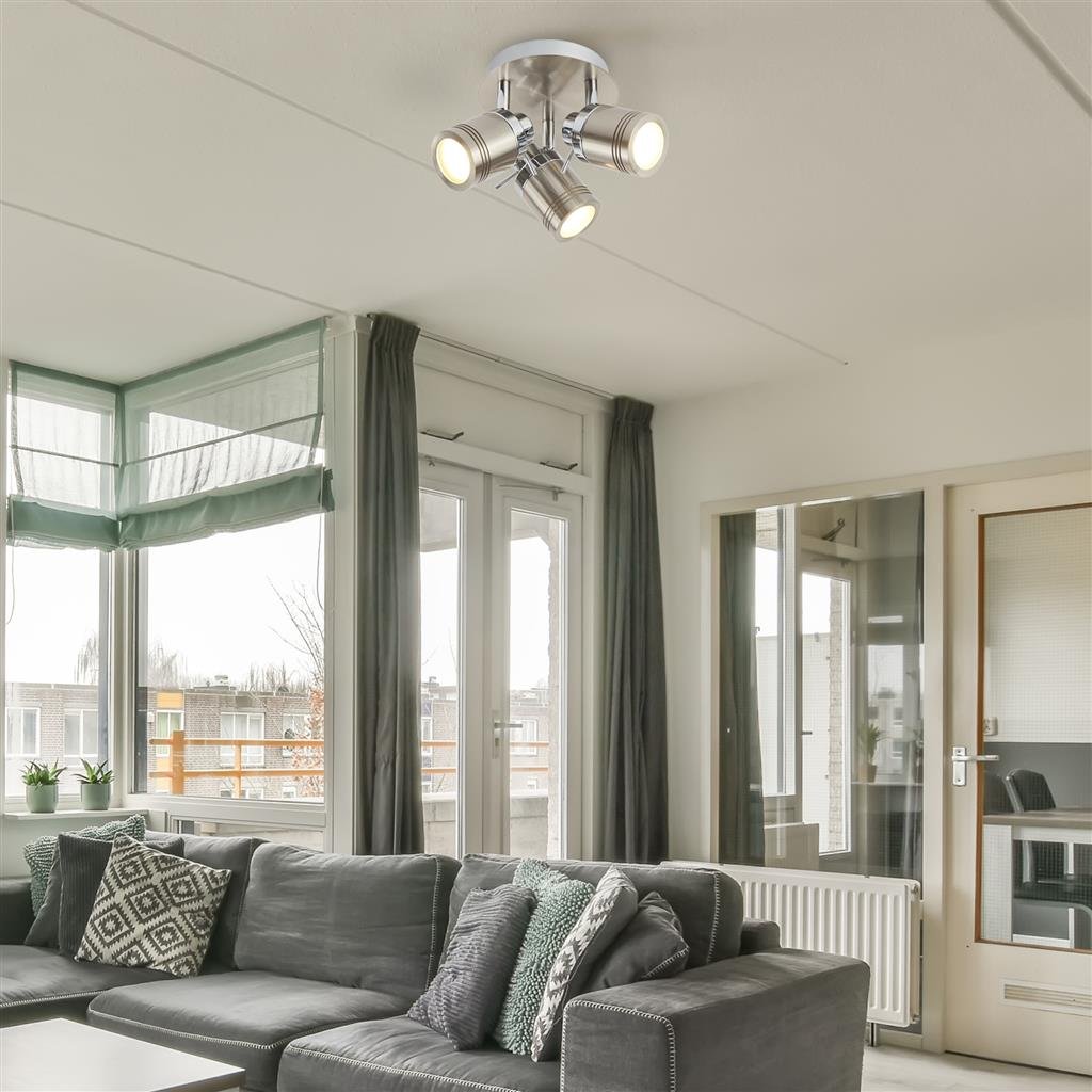 Searchlight Samson Stainless Steel 3 Spotlight