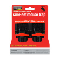 Pest-Stop Sure-Set Plastic Mouse Trap (Twin pk) x 1