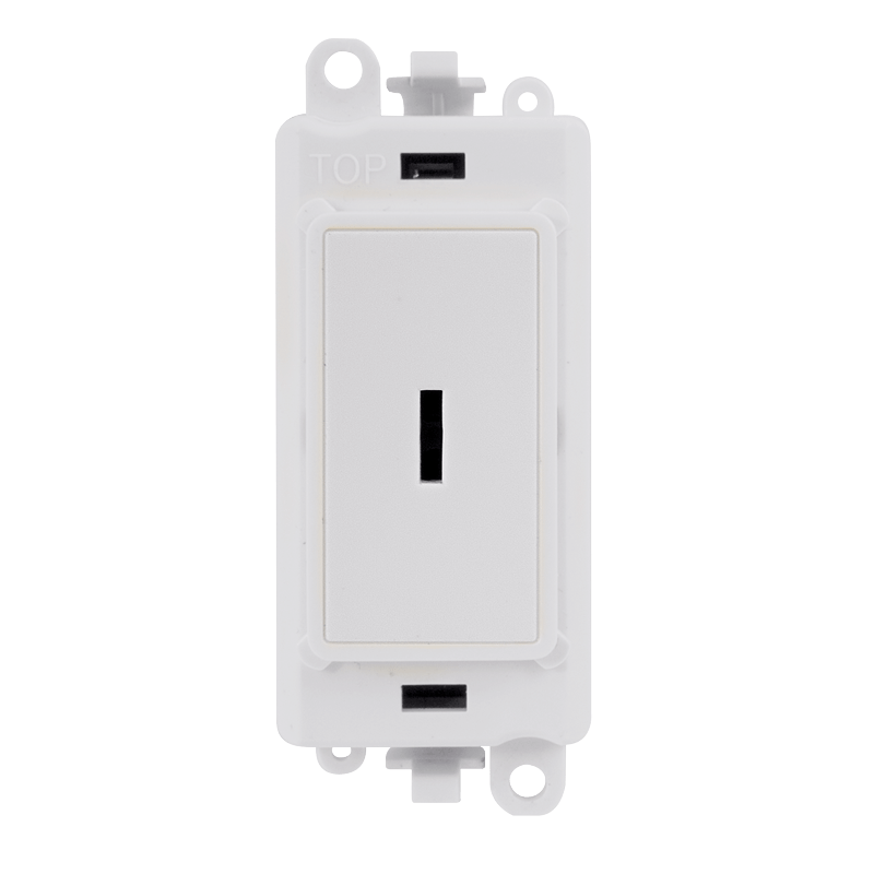 Click Gridpro 20A 2W Keyswitch Module White GM2003PW