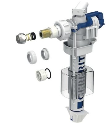 Geberit Fill Valve Type 380AG Lateral Water Supply Connection 1999- 245.894.00.1