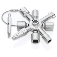Knipex TwinKey Control Cabinet Key for all Standard Cabinets and Shut-off Systems 92mm 00 11 01