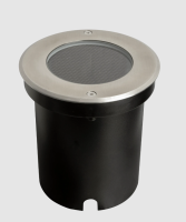 KINGLET 6x1.1W LED In-ground Light, IP67, 3000K, Die-cast Aluminium Body, Brushed Chrome