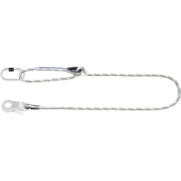 Work Positioning Kernmantle Rope Lanyard With Ring Adjuster